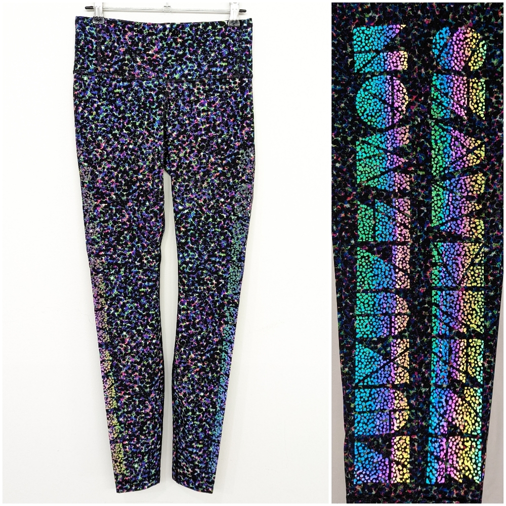 RARE Lululemon Seawheeze Speed Wunder Pant Rainbow Reflective Summer Mirage